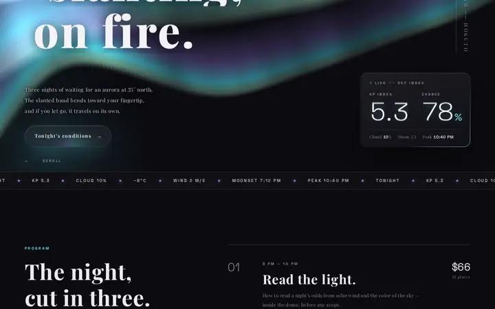 Diagonal Aurora