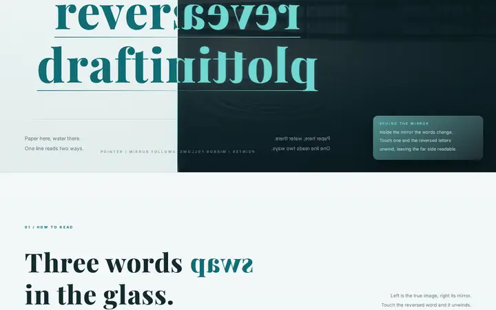 Text Mirror Flip