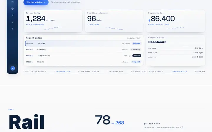 Mini to Wide Sidebar