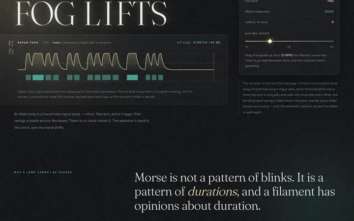 Morse Blink