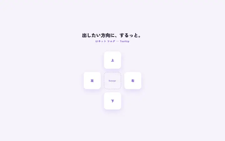 四方ツールチップ